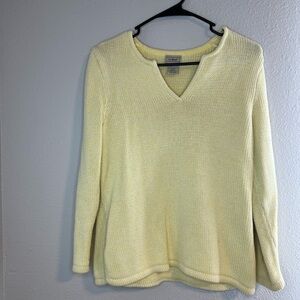 L.L. Bean Women's Yellow Sweater